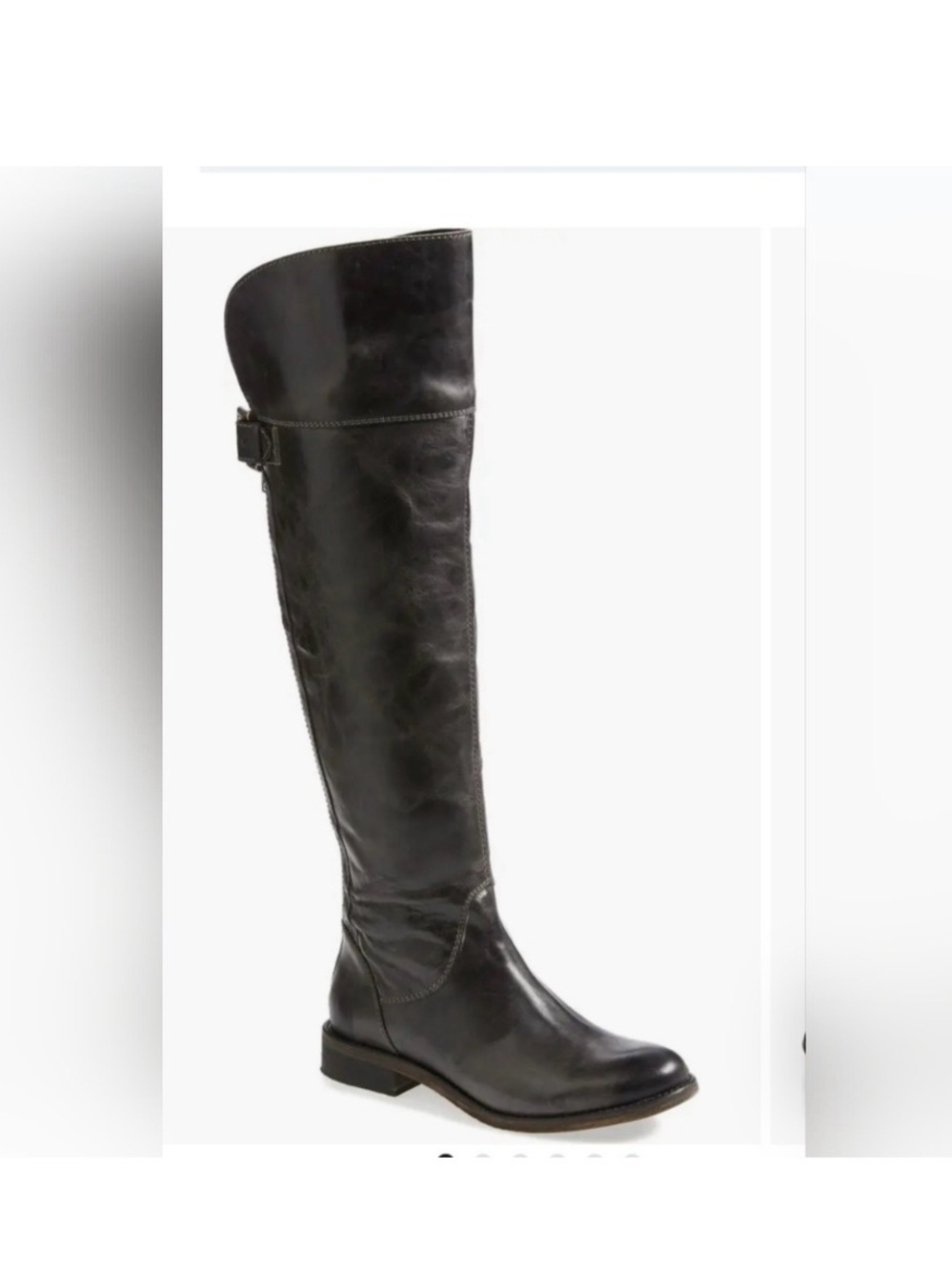 Leather! Leather! Leather!
hinge Black Tall Riding Boots Knee-High